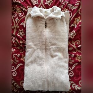 Vintage Stan Herman terry Cloth Cotton/poly zipper Robe